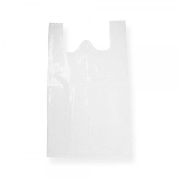 Plastic hemddraagtas - Wit - 30x10x60 cm-0