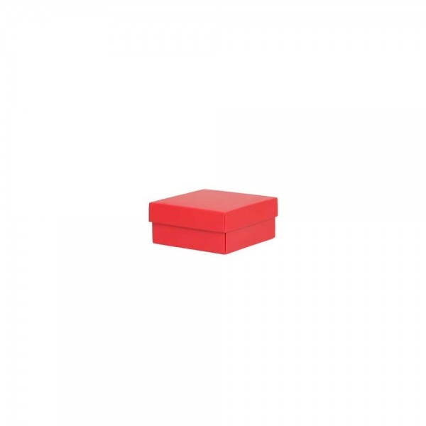 Luxe geschenkdoos - Rood (mat) - 12x12x5,5 cm-0