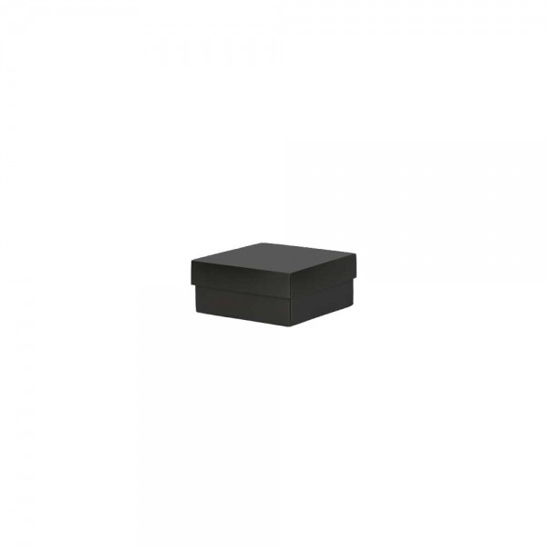 Luxe geschenkdoos - Zwart (glans) - 12x12x5,5 cm-0