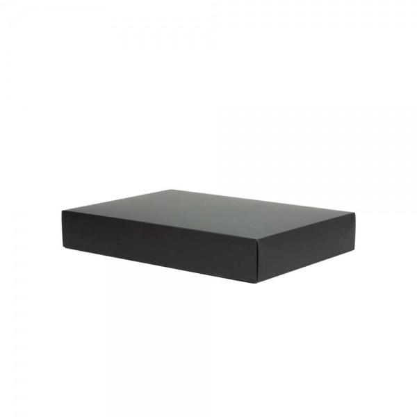 Luxe geschenkdoos - Zwart (mat) - 37x26x6 cm-0
