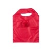 Opvouwbare polyester draagtas roosmotief - Rood - 37x38 cm